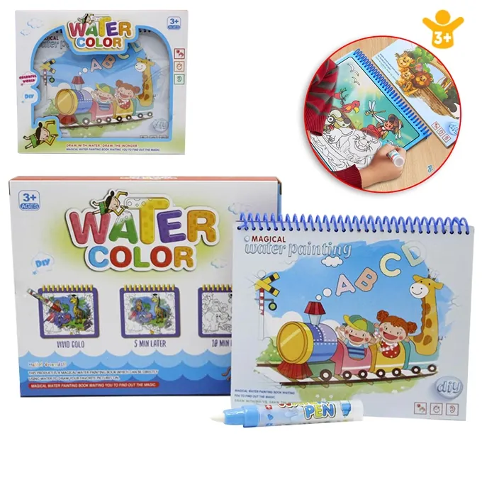 Magical Water Color Painting Book - Letters Theme - Educational Toy for Ages 3-6+
