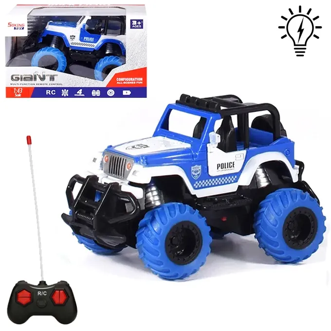 Remote Control Police Jeep - High-Quality RC Toy