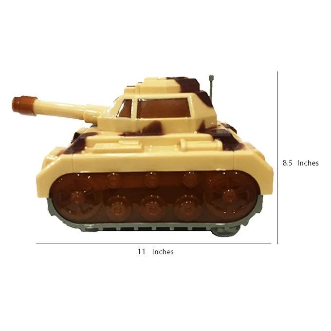 Military Tank Toy with Lights and Sounds - Fun Activity Toy for Kids - Image 2