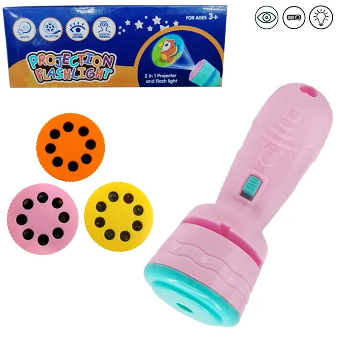 2-in-1 Projector & Flashlight - Multi-Use Toy for Girls