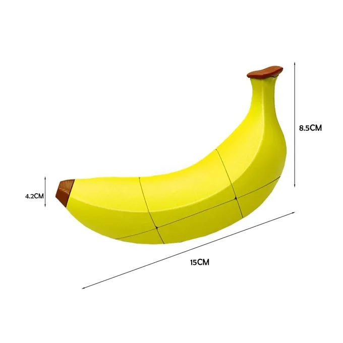 Rubik?s Cube Fruit Series - Banana-Shaped Yellow Magic Cube - Image 2