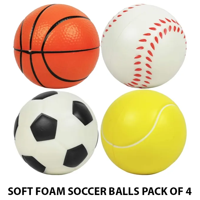 Soft Foam Soccer Balls Pack for Kids - High-Quality Sports Toy