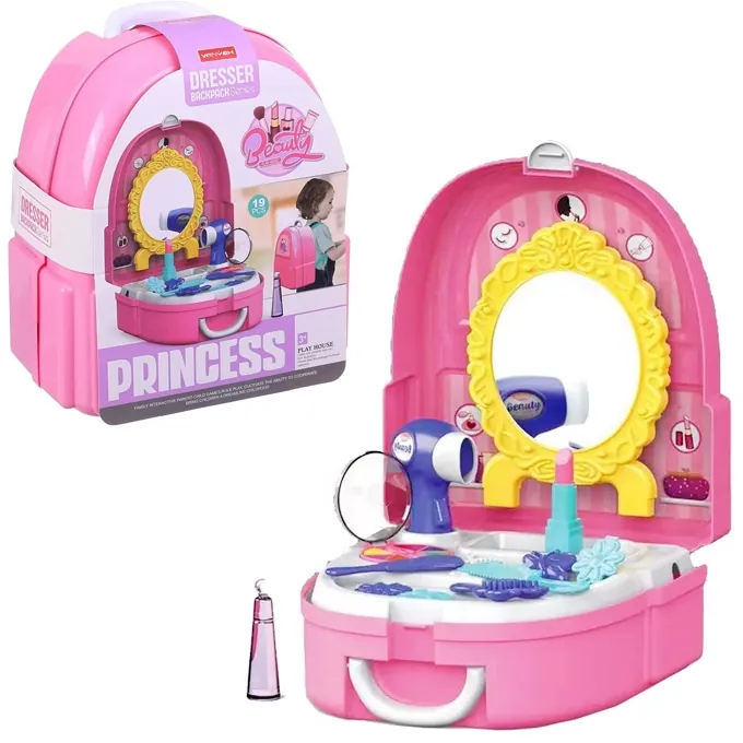 Princess Dresser Backpack for Kids - High-Quality Pretend Play Toy