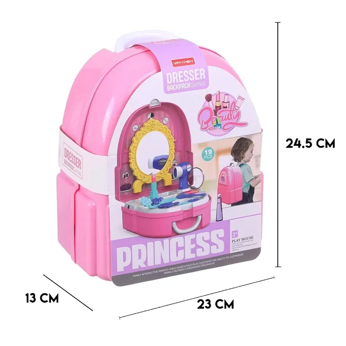 Princess Dresser Backpack for Kids - High-Quality Pretend Play Toy - Image 3