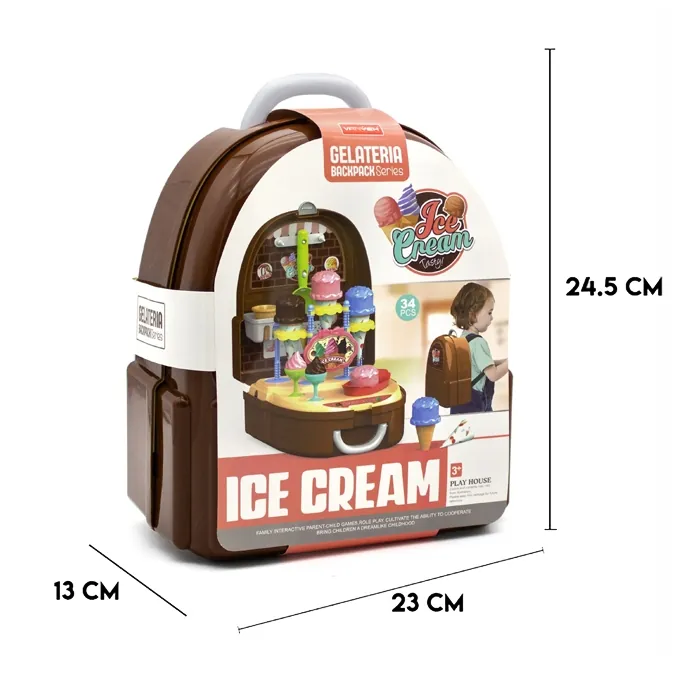 Ice Cream Gelateria Backpack for Kids - Premium Toy for Girls - Image 3