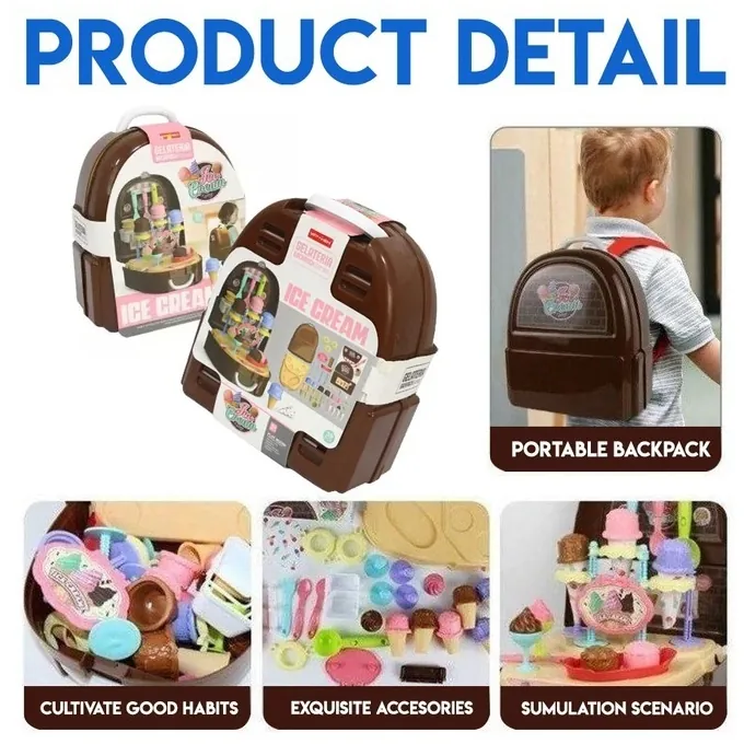 Ice Cream Gelateria Backpack for Kids - Premium Toy for Girls - Image 5