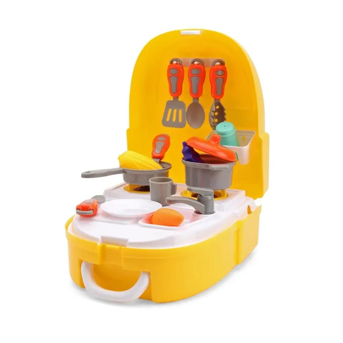 Little Chef Cooking Backpack - 25 Pieces Kitchen Play Set - Image 2