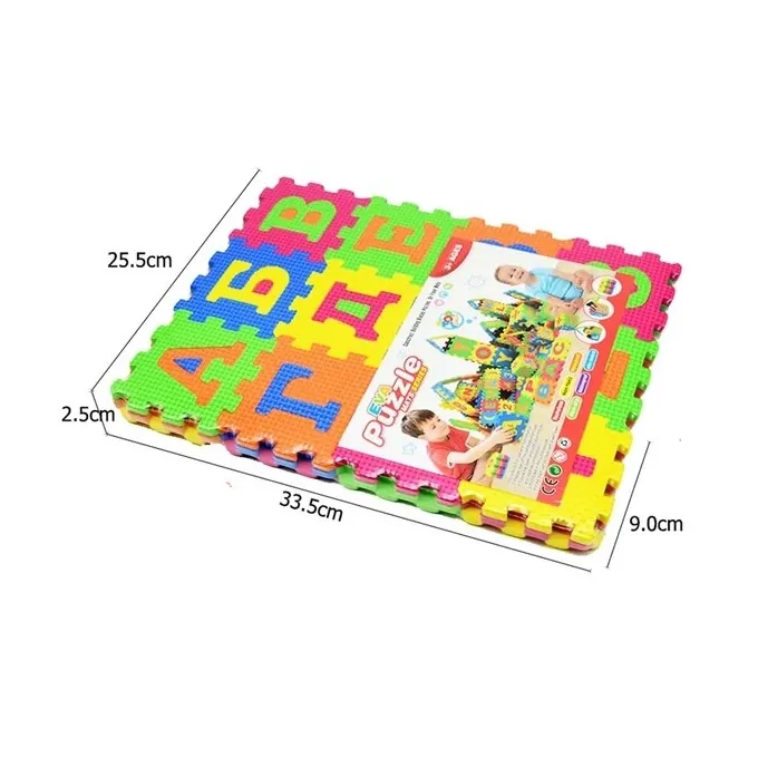 Foam Alphabet Puzzle Mats - Educational Learning Tool for Kids (Ages 3+)