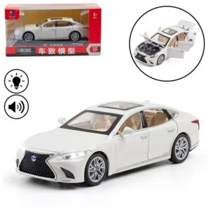 Lexus Die-Cast Car - 1:32 Scale with Openable Doors and Trunk - White
