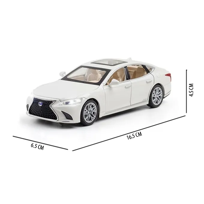 Lexus Die-Cast Car - 1:32 Scale with Openable Doors and Trunk - White - Image 3