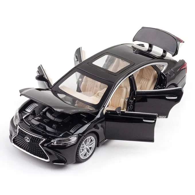 Lexus Die-Cast Car - 1:32 Scale with Openable Doors and Trunk - Black - Image 2