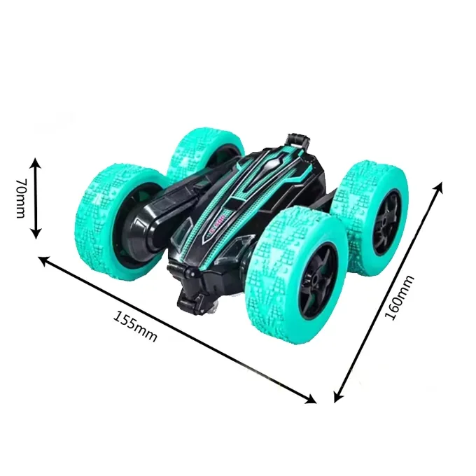 Remote Control Flip Car with Watch Control - 2-in-1 Rechargeable Toy with Lights and Music - Image 3