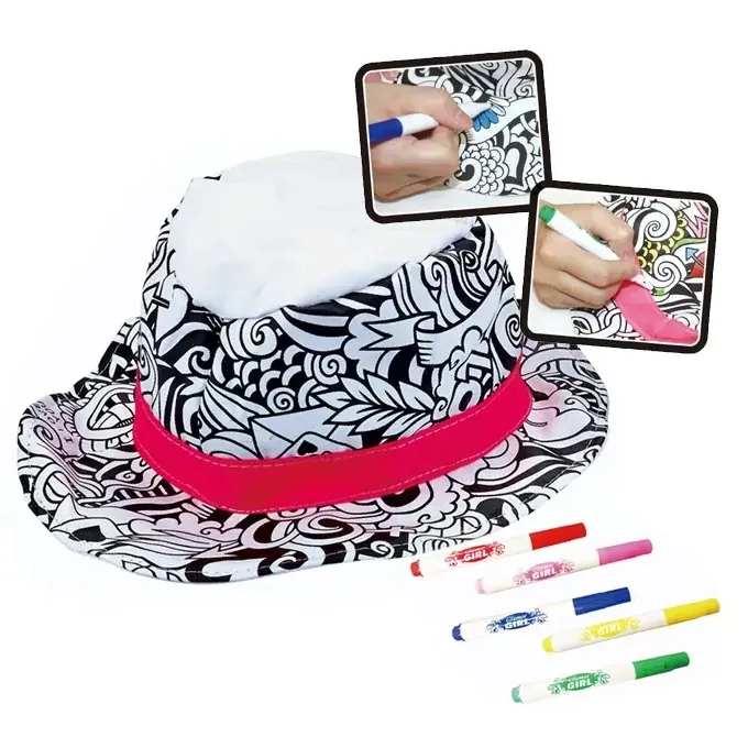 DIY Hat Painting Set - Fun Art Toy for Girls (3 Colors) - Image 2