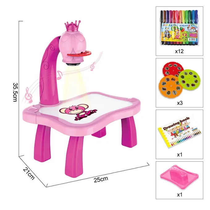 Hello Kitty Children?s Projection Drawing Board ? LED Projector Toy for Kids - Image 3