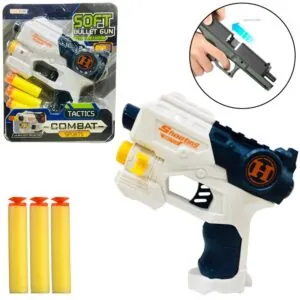 Mini Nerf Dart Blaster - Manual Reload Action Toy for Kids