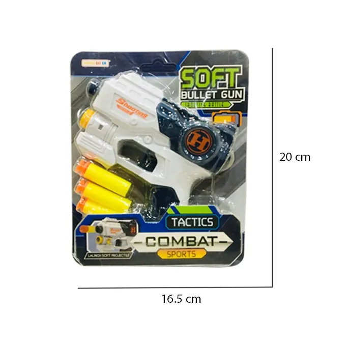 Mini Nerf Dart Blaster - Manual Reload Action Toy for Kids - Image 3