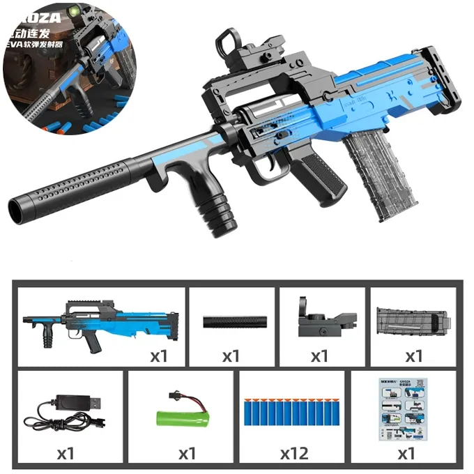 Groza Electric Nerf Assault Rifle - Ultimate Blaster Toy for Kids - Image 2