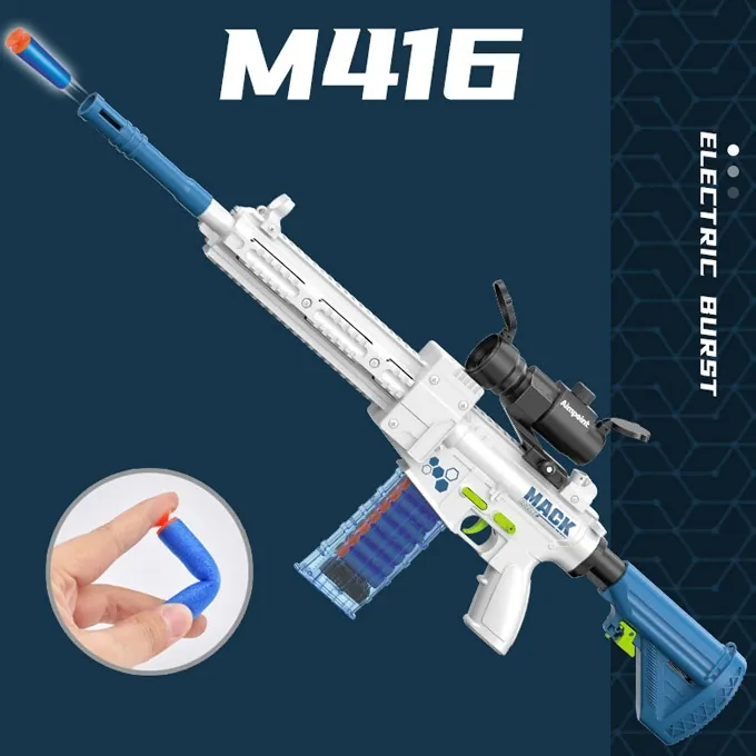 M416 Electric Automatic Assault Rifle Soft Darts Gun - Fun Guns & Shooters Toy for Kids - Image 4