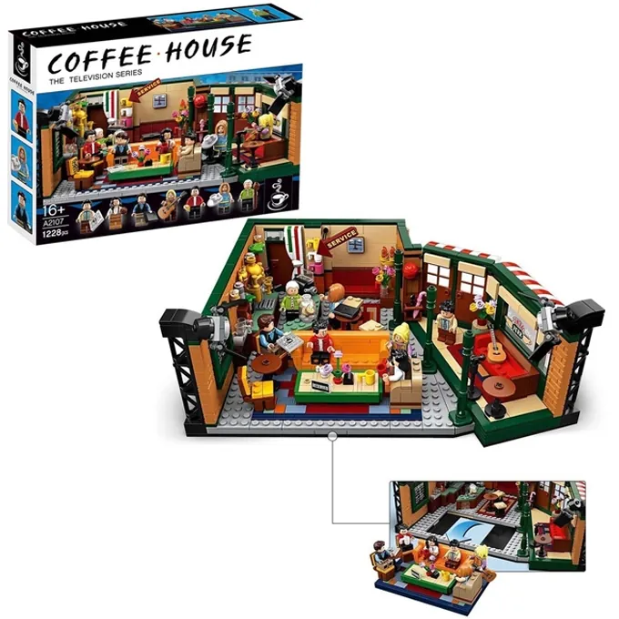 Central Perk Coffee Shop Building Kit - 1228 Parts