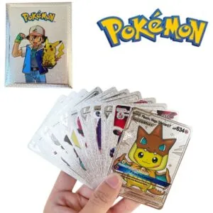 10-Piece Pokemon Silver Foil Cards Pack - Anime Trading Cards