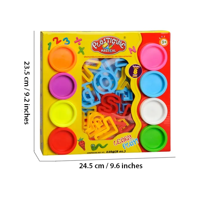 Magical Alphabets Play Dough Set - 28 Colorful Molds for Kids - Image 3