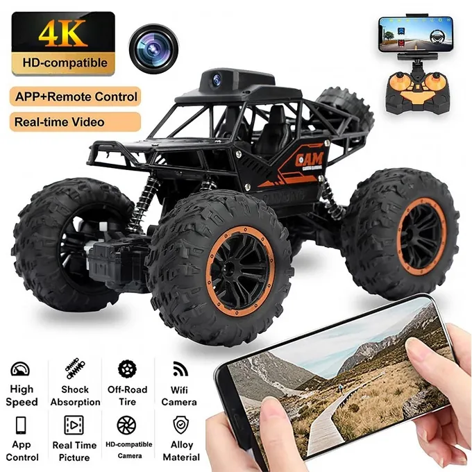 Remote Control Car with WiFi 720P HD FPV Camera - 2.4GHz Off-Road Monster Truck - Image 2