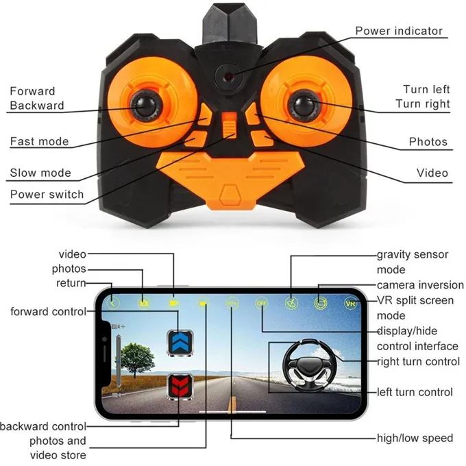 Remote Control Car with WiFi 720P HD FPV Camera - 2.4GHz Off-Road Monster Truck - Image 7