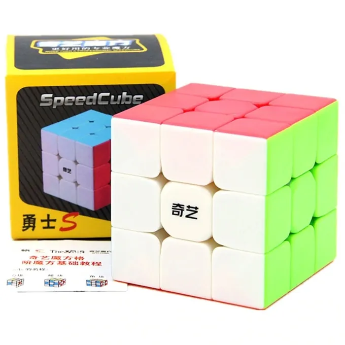 QiYi Warrior S 3x3 Stickerless Speed Rubik's Cube - Fun Puzzle Educational Toy