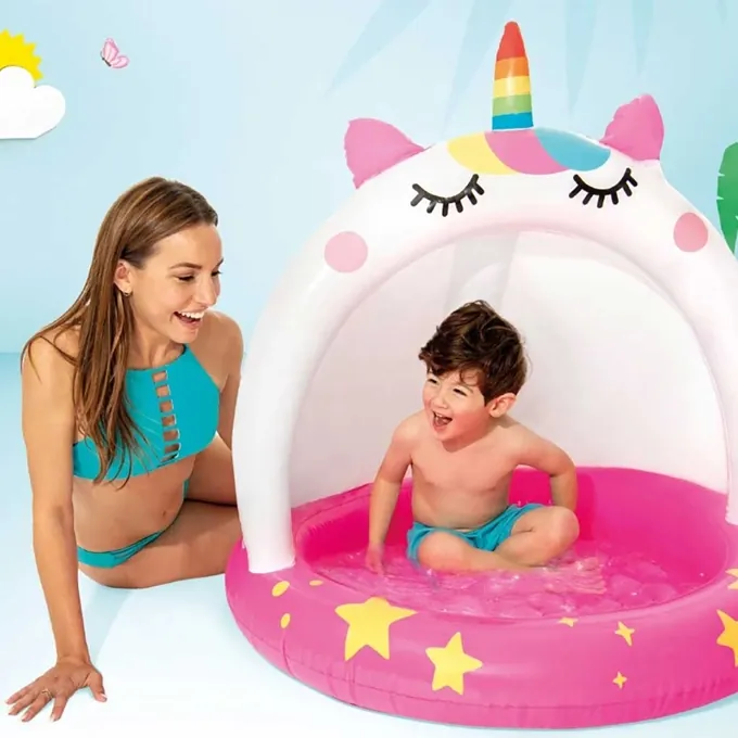Intex Inflatable Unicorn Baby Pool - 58438 - Premium Quality Pool Accessory - Image 3