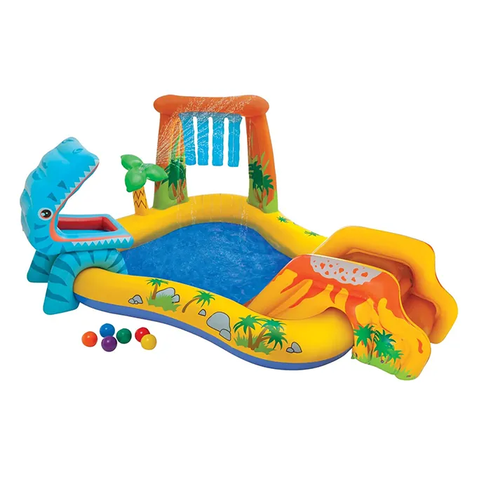 Intex Dino Inflatable Play Center - Fun Swimming Pool Accessory for Kids - Image 2