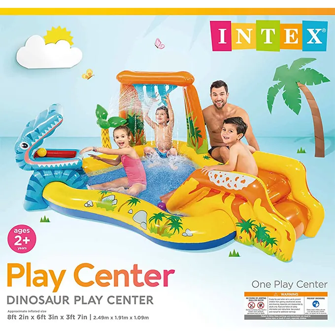 Intex Dino Inflatable Play Center - Fun Swimming Pool Accessory for Kids - Image 3