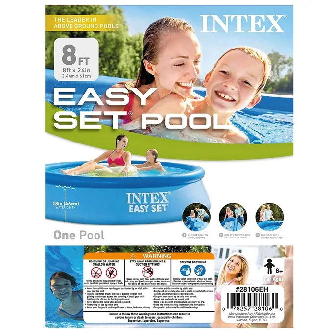 Intex Easy Set Pool - 8Ft x 24" - High-Quality Pool Accessory for Kids - Image 4