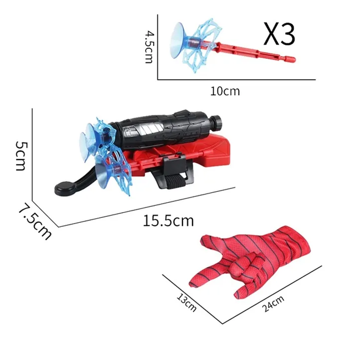 Spiderman Web Dart Shooter with Glove and Darts - Fun Shooting Toy - Image 3