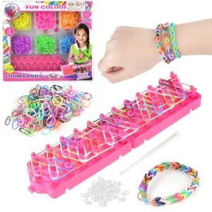 Loom Rubber Bands Bracelet Kit with Premium Accessories - High-Quality Toy for Girls