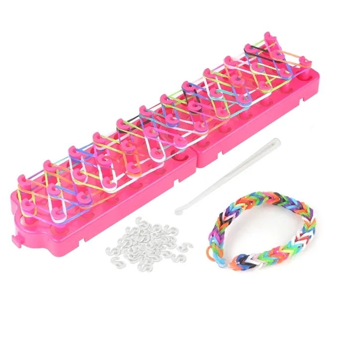 Loom Rubber Bands Bracelet Kit with Premium Accessories - High-Quality Toy for Girls - Image 2