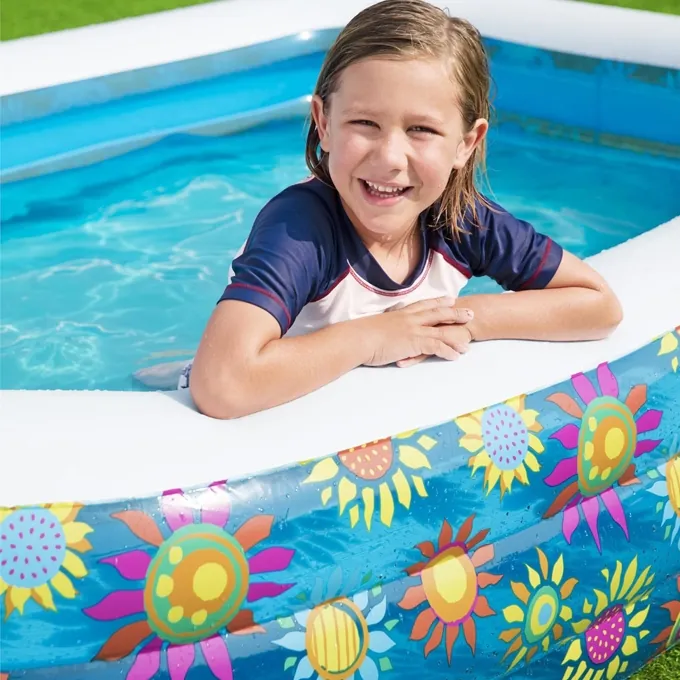Happy Flora Inflatable Swimming Pool 90" - Family Pool for Summer - Image 4