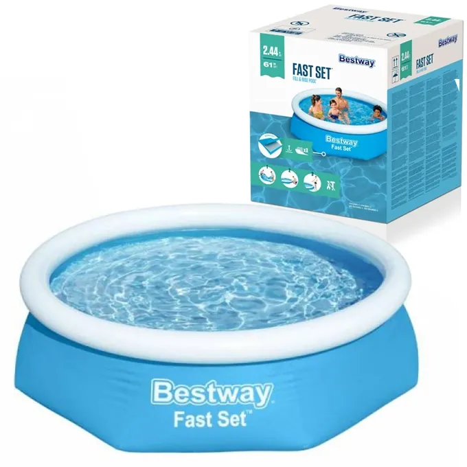Inflatable Fast Set Swimming Pool 96" - Easy Pool Setup for Family Fun