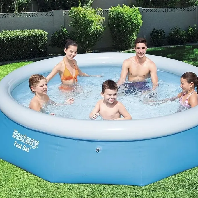 Inflatable Fast Set Swimming Pool 96" - Easy Pool Setup for Family Fun - Image 2