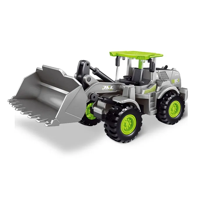 Mini Green Tractor Alloy Construction Vehicle - Durable Play Toy for Boys - Image 3