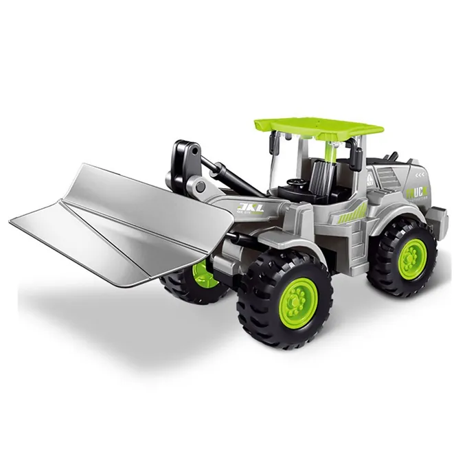 Mini Green Tractor Alloy Construction Vehicle - Durable Play Toy for Boys - Image 4