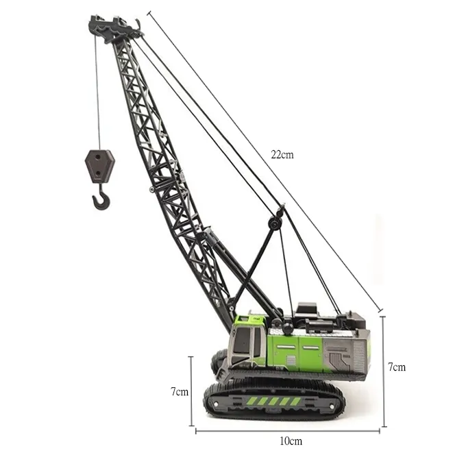 Mini Green Crane Alloy Construction Vehicle - Premium Building Toy for Boys - Image 6