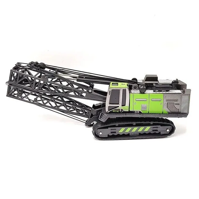 Mini Green Crane Alloy Construction Vehicle - Premium Building Toy for Boys - Image 3
