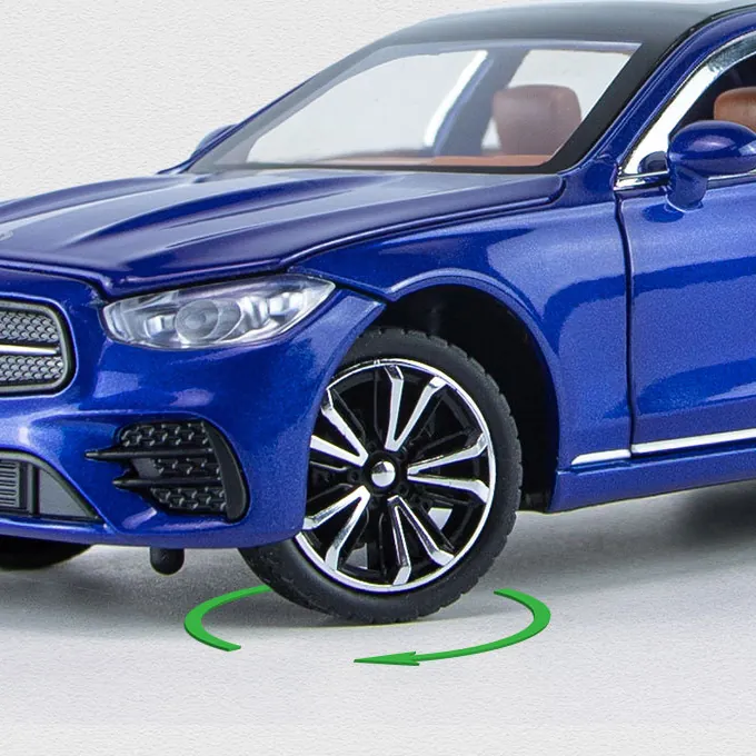 Mercedes-Benz S-Class Die-Cast Model - 1:24 Scale with Lights and Sound - Black - Image 6