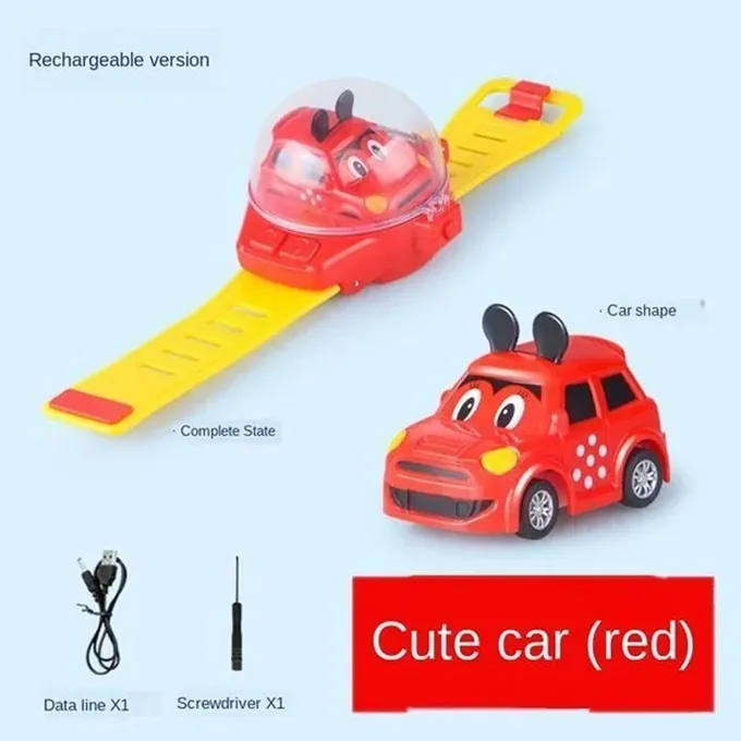 Mini Watch Remote Control Mickey Mouse Car - 2.4GHz Rechargeable - Fun Toy - Image 8