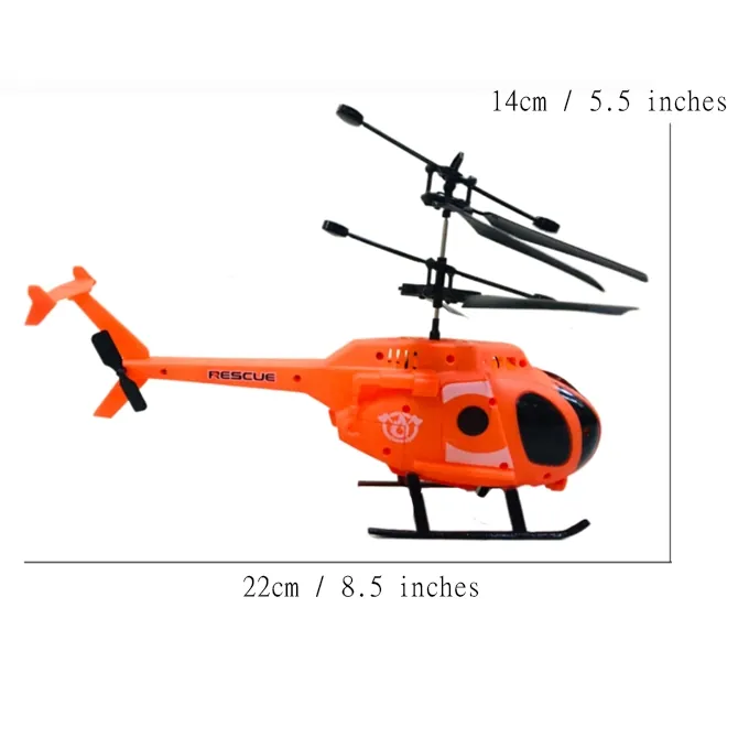 Orange Rescue RC Helicopter - 3.5-Channel with Front Light - Approx. 23cm - Image 3