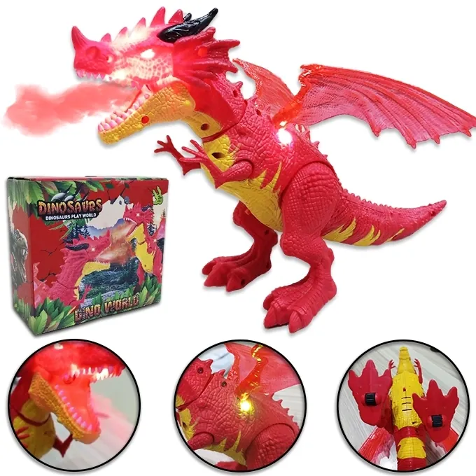 Smoke Dragon Toy with Lights and Sound - High-Quality Activity Toy