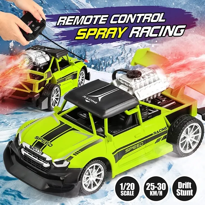 Remote Control Rock Monster Stunt Car with Lights and Flame Spray - High-Quality RC Toy - Image 7