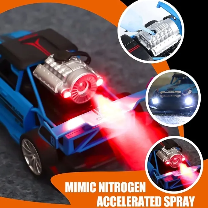 Remote Control Rock Monster Stunt Car with Lights and Flame Spray - High-Quality RC Toy - Image 7