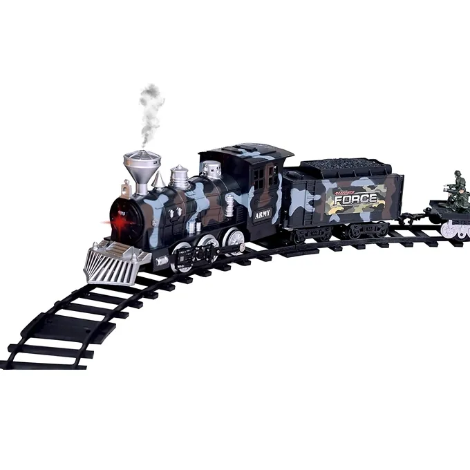 Military Electric Train Set with Lights, Sound & Smoke - Ultimate Train Toy - Image 5