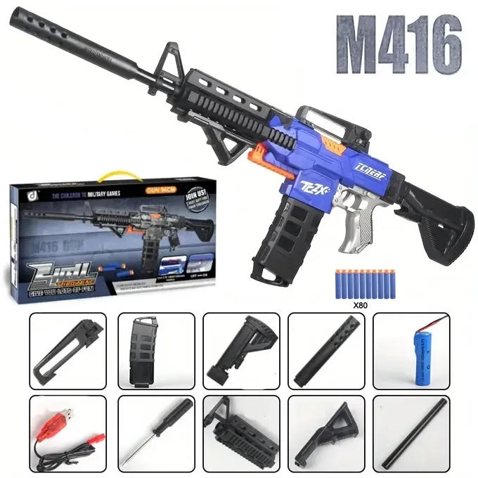 M416 Nerf Electric Blaster (96cm) - Powerful Toy for Kids